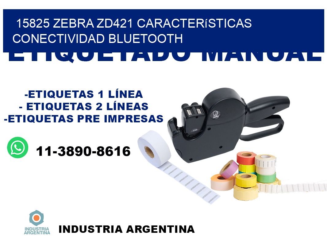 15825 Zebra ZD421 características conectividad Bluetooth