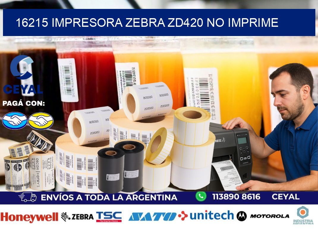 16215 Impresora Zebra ZD420 no imprime