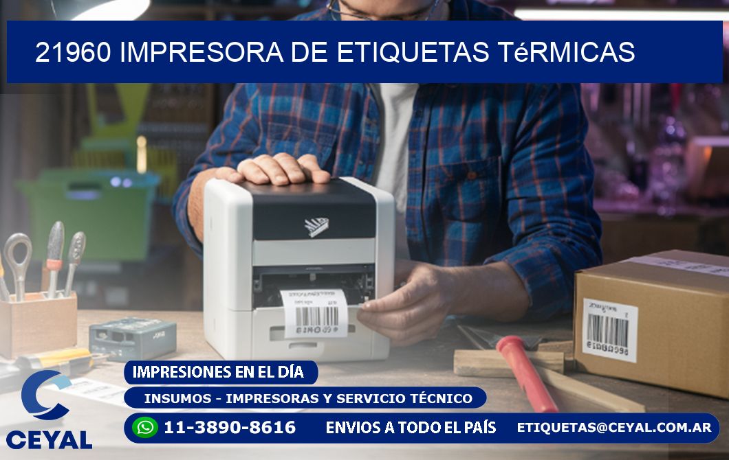 21960 Impresora de etiquetas térmicas
