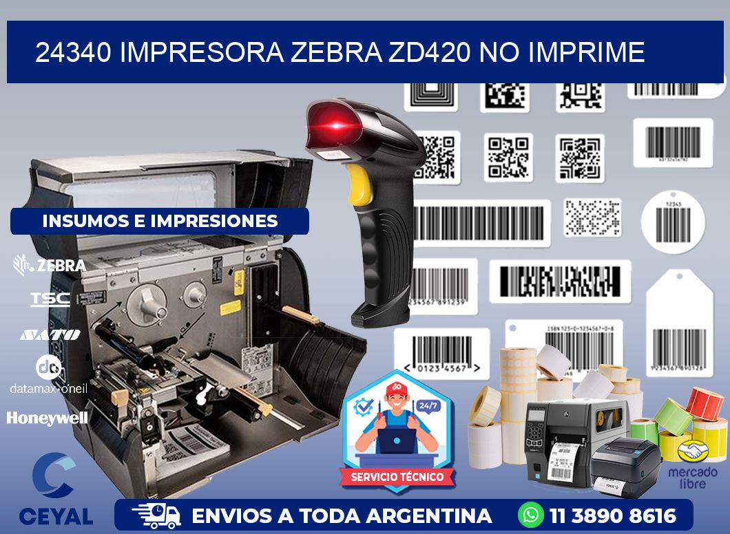 24340 Impresora Zebra ZD420 no imprime