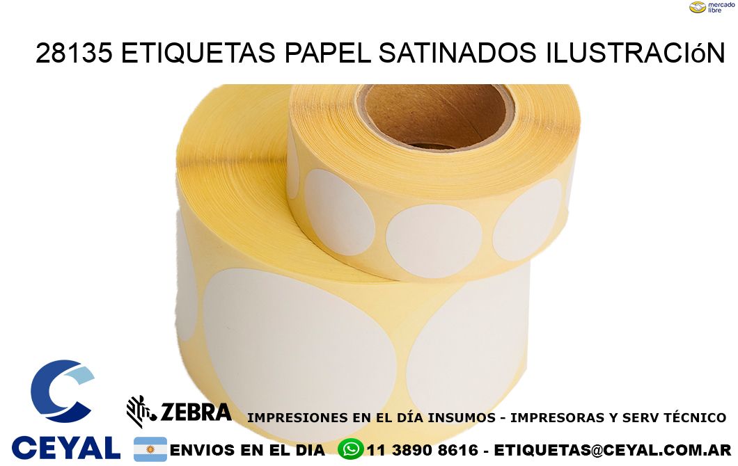 28135 etiquetas papel satinados ilustración