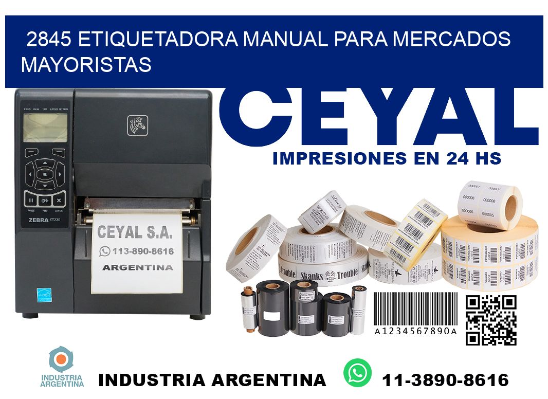 2845 etiquetadora manual para mercados mayoristas
