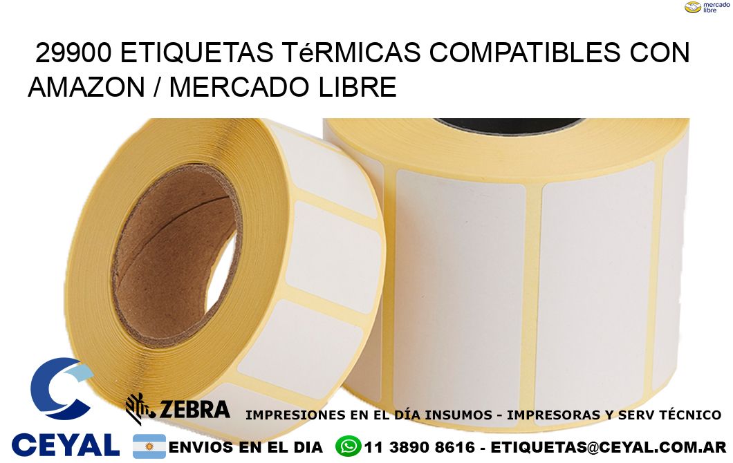 29900 etiquetas térmicas compatibles con Amazon / Mercado Libre