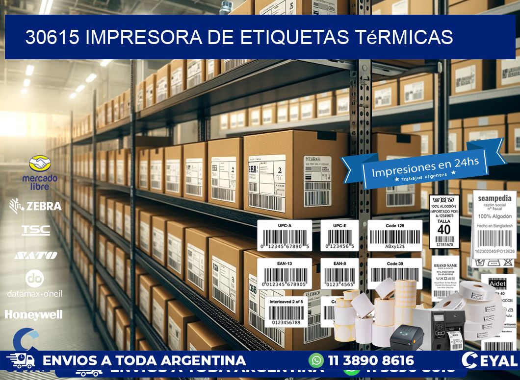 30615 Impresora de etiquetas térmicas