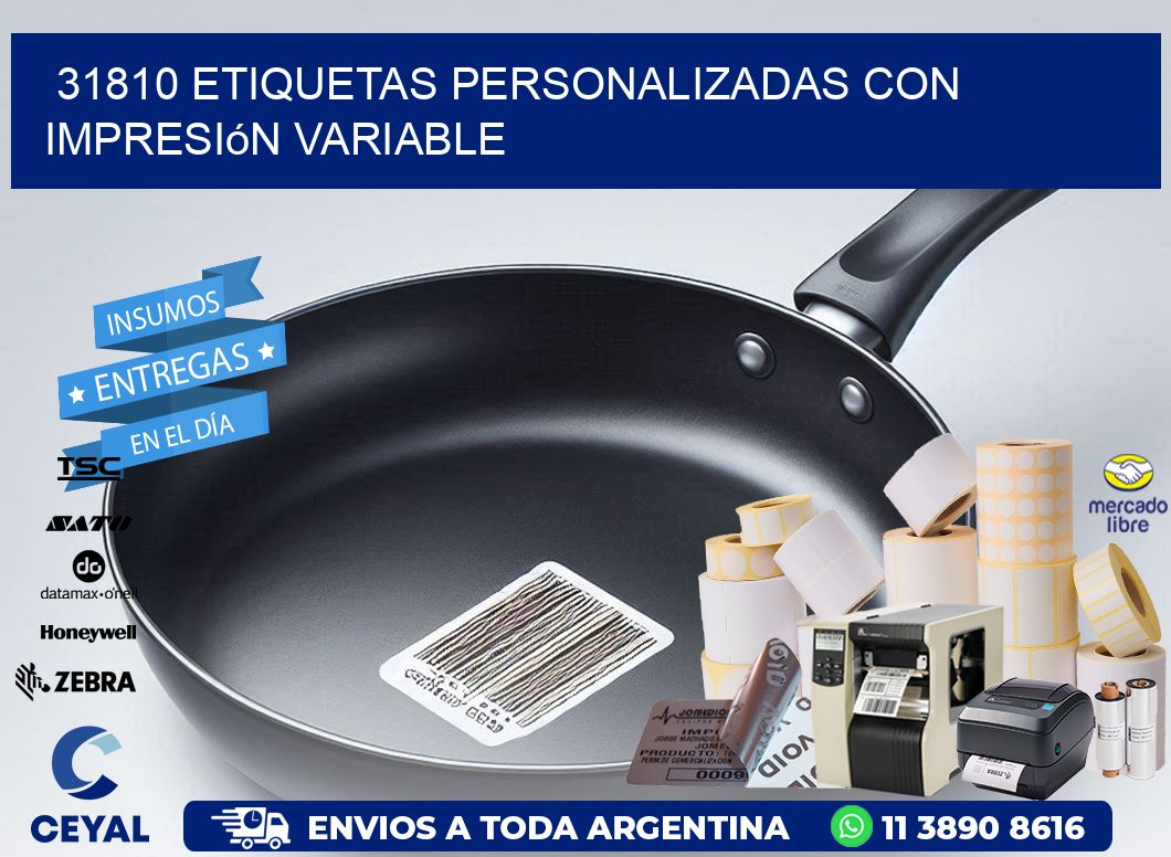31810 etiquetas personalizadas con impresión variable