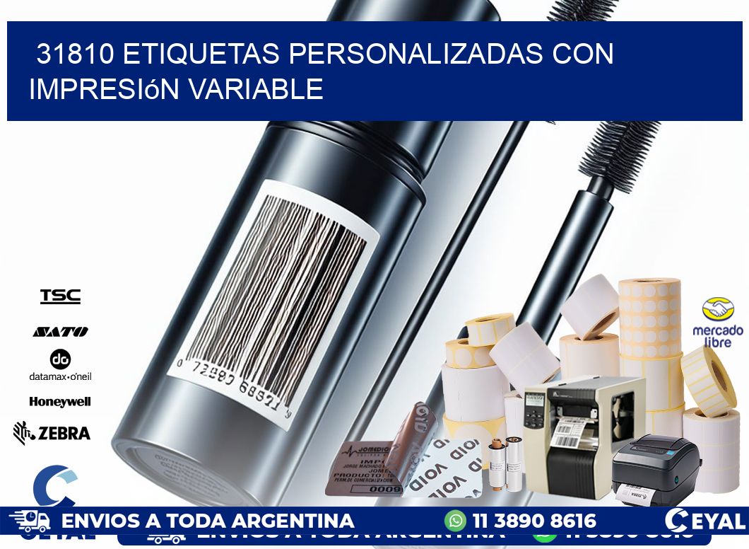 31810 etiquetas personalizadas con impresión variable