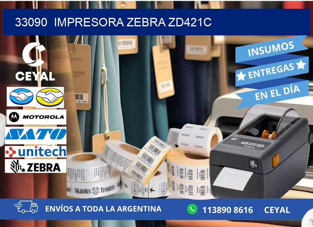 33090 Impresora Zebra zd421c