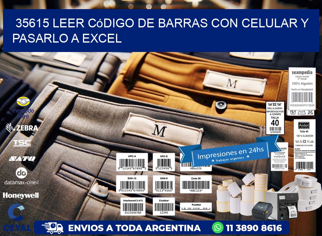 35615 Leer código de barras con celular y pasarlo a Excel