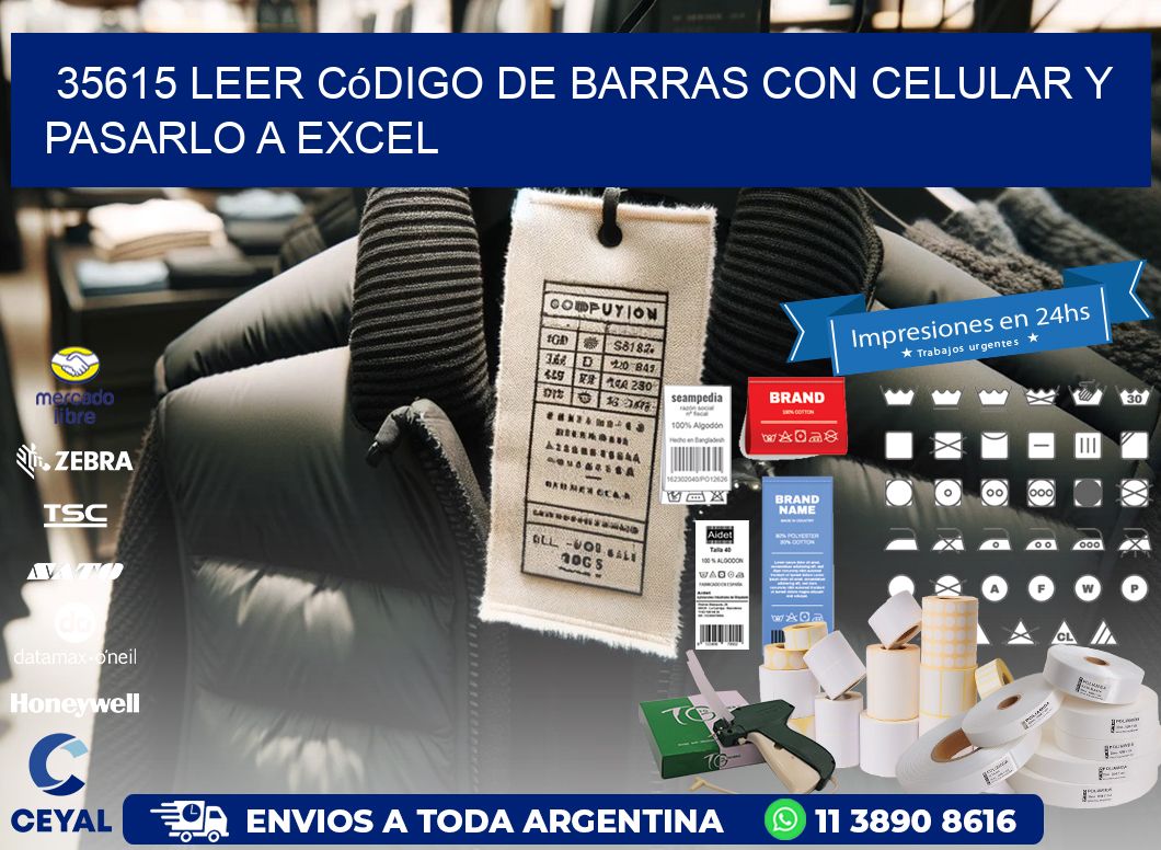 35615 Leer código de barras con celular y pasarlo a Excel