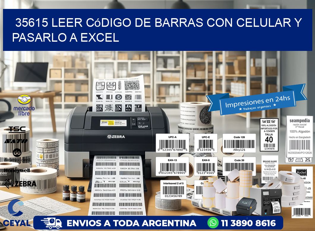 35615 Leer código de barras con celular y pasarlo a Excel