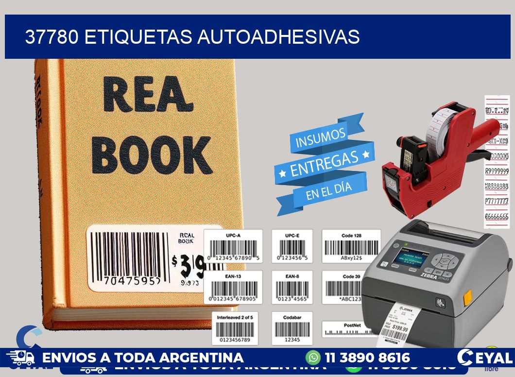 37780 Etiquetas autoadhesivas