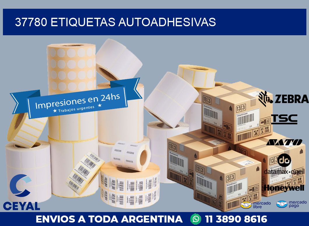 37780 Etiquetas autoadhesivas