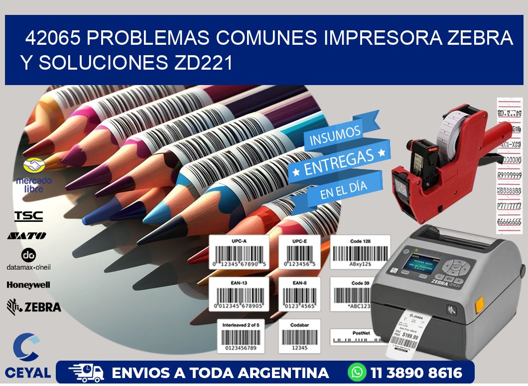 42065 problemas comunes impresora Zebra y soluciones ZD221