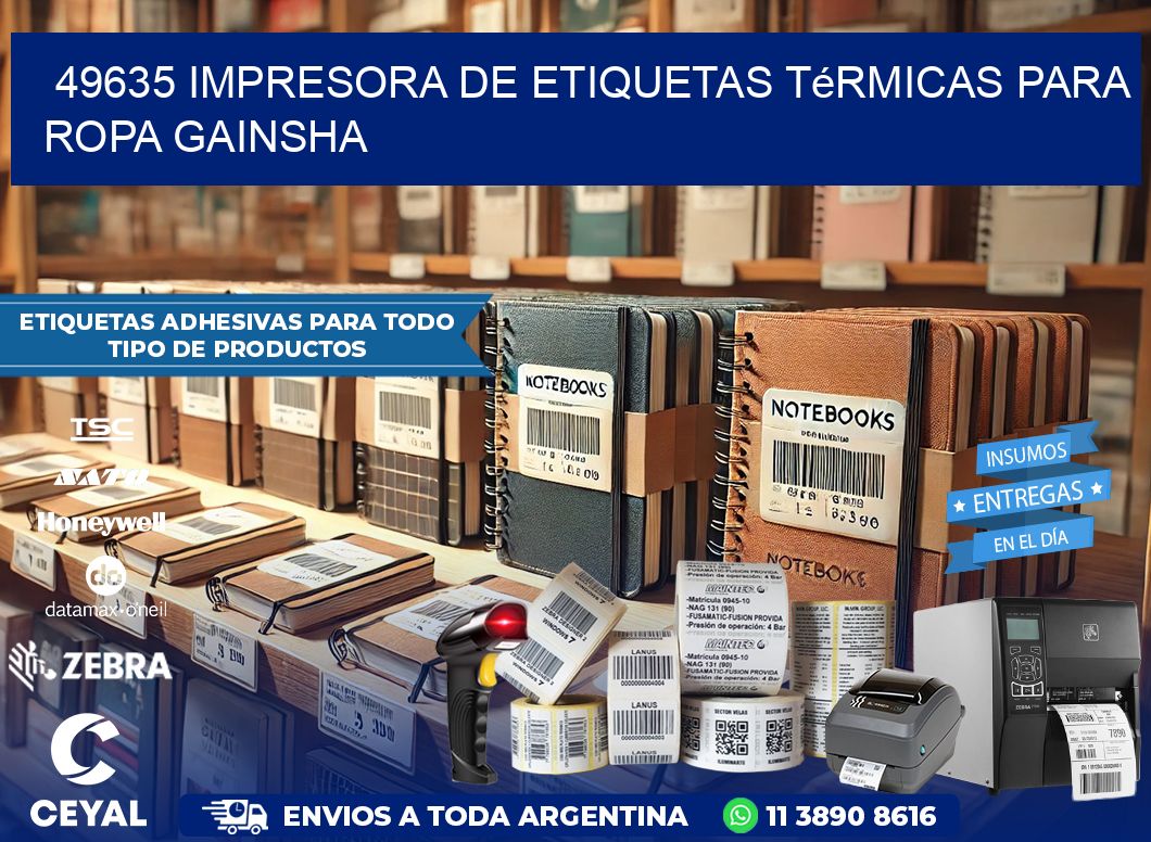 49635 impresora de etiquetas térmicas para ropa GAINSHA