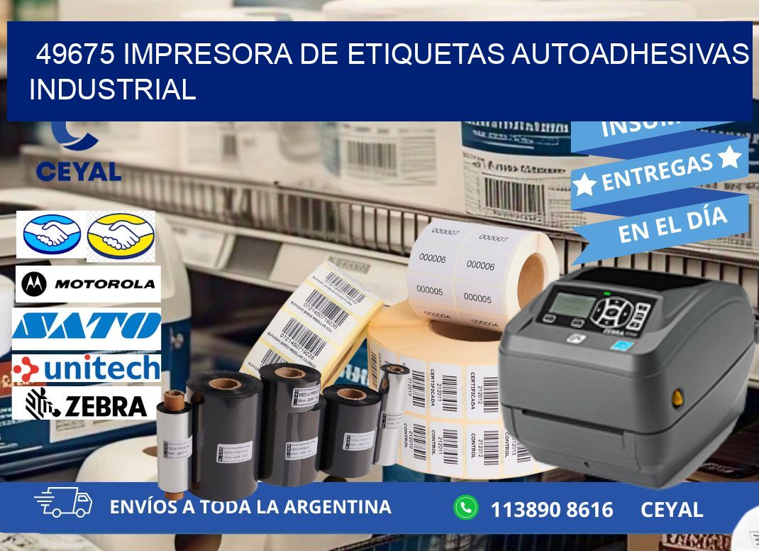 49675 Impresora de etiquetas autoadhesivas industrial