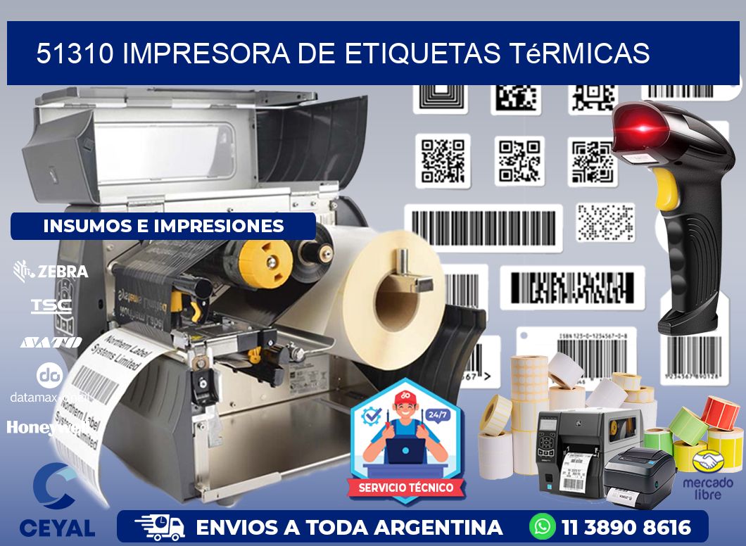 51310 Impresora de etiquetas térmicas