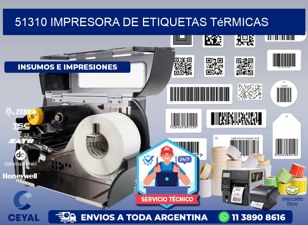 51310 Impresora de etiquetas térmicas