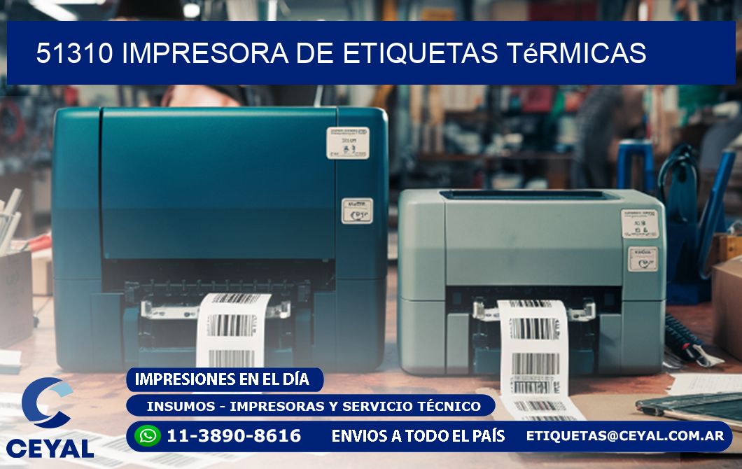 51310 Impresora de etiquetas térmicas