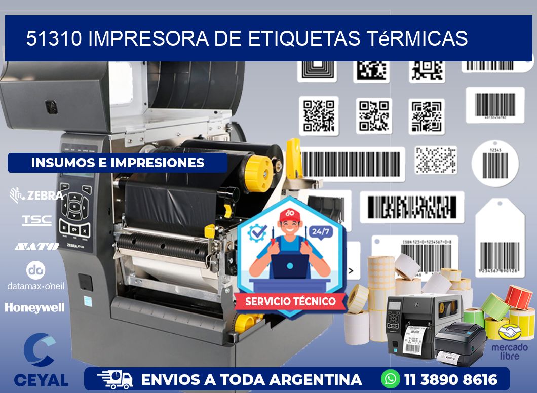 51310 Impresora de etiquetas térmicas