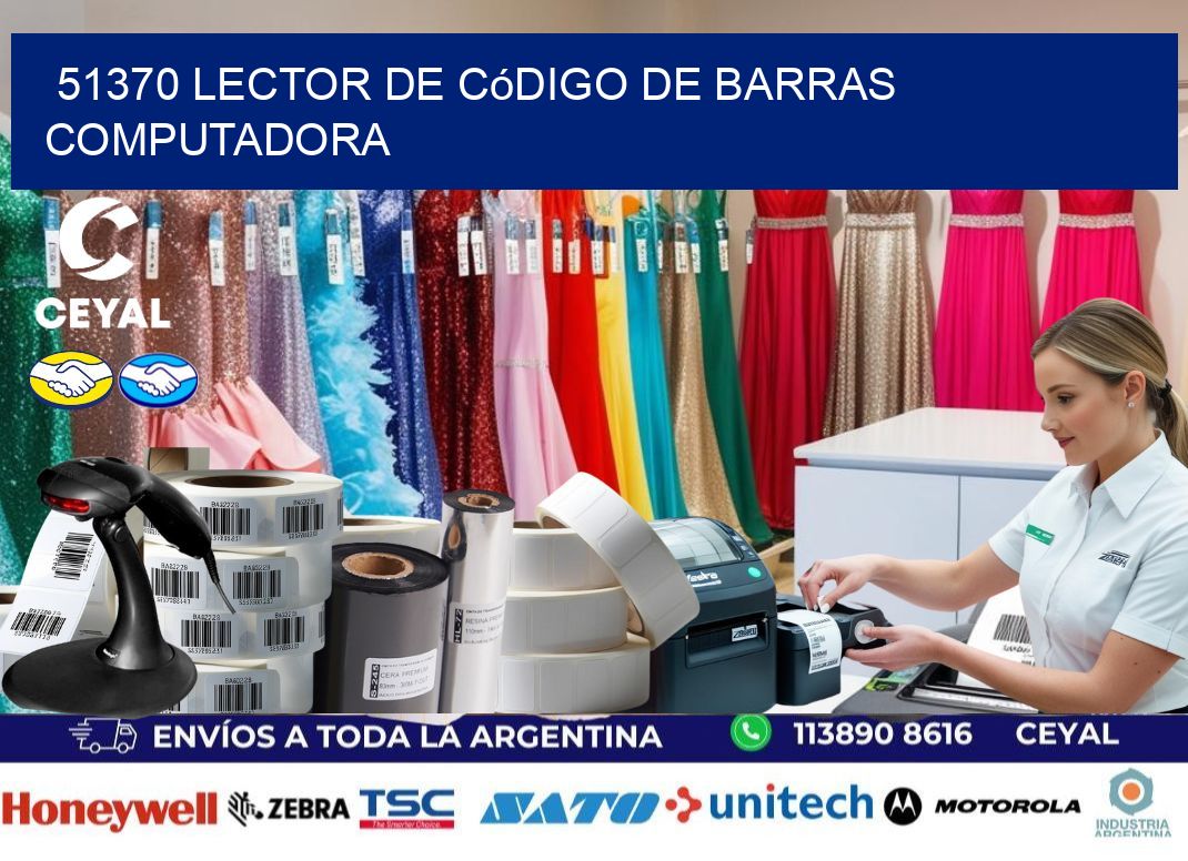 51370 Lector de código de barras computadora