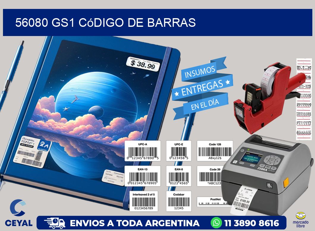 56080 GS1 código de barras