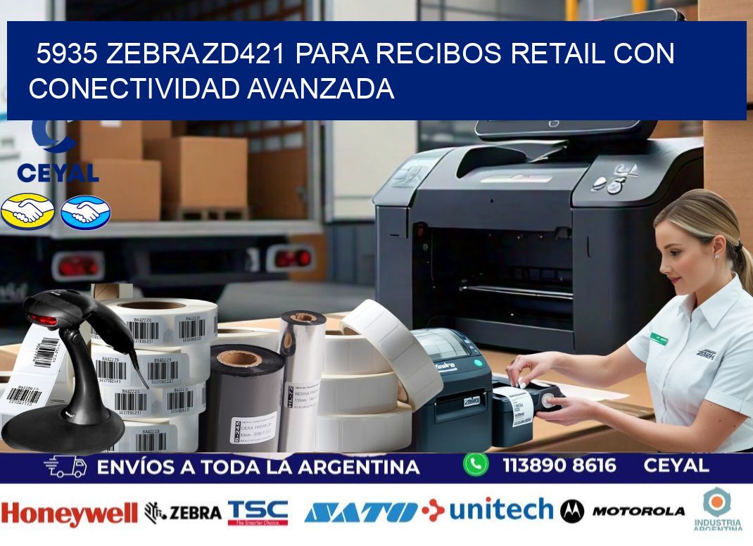 5935 Zebra ZD421 para recibos retail con conectividad avanzada
