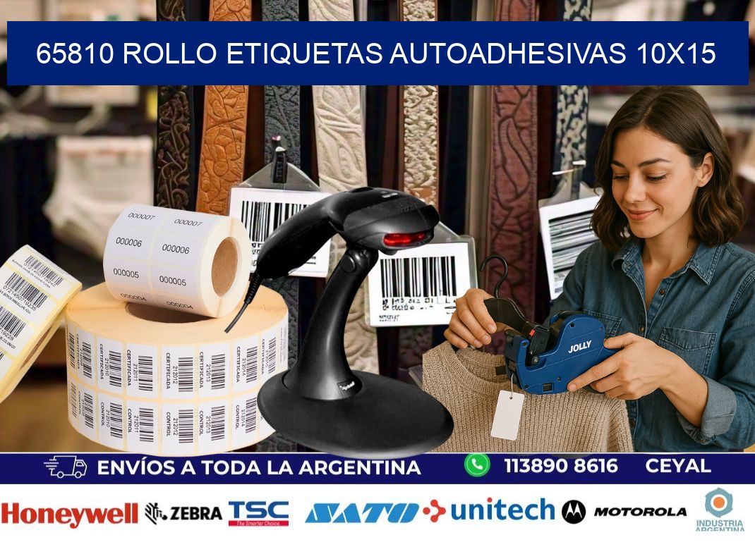 65810 Rollo Etiquetas autoadhesivas 10x15