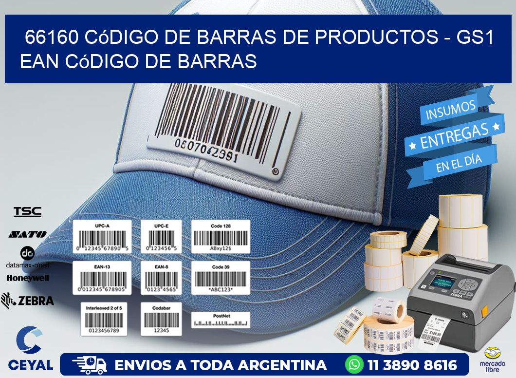 66160 Código de Barras de productos - GS1 ean Código de Barras