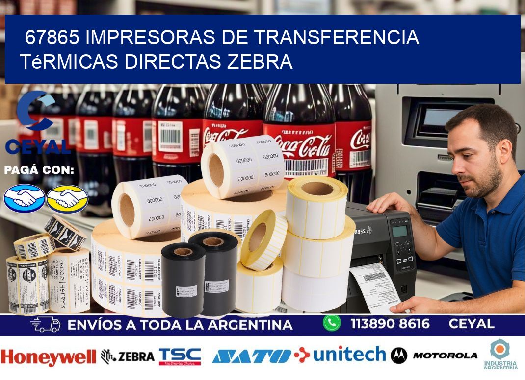 67865 impresoras de Transferencia térmicas directas zebra