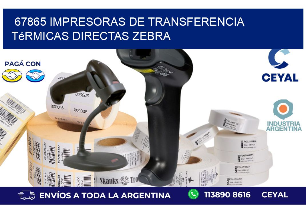 67865 impresoras de Transferencia térmicas directas zebra