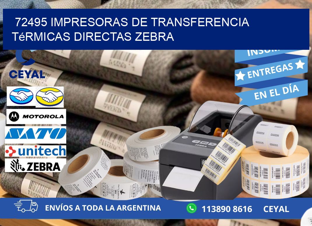 72495 impresoras de Transferencia térmicas directas zebra