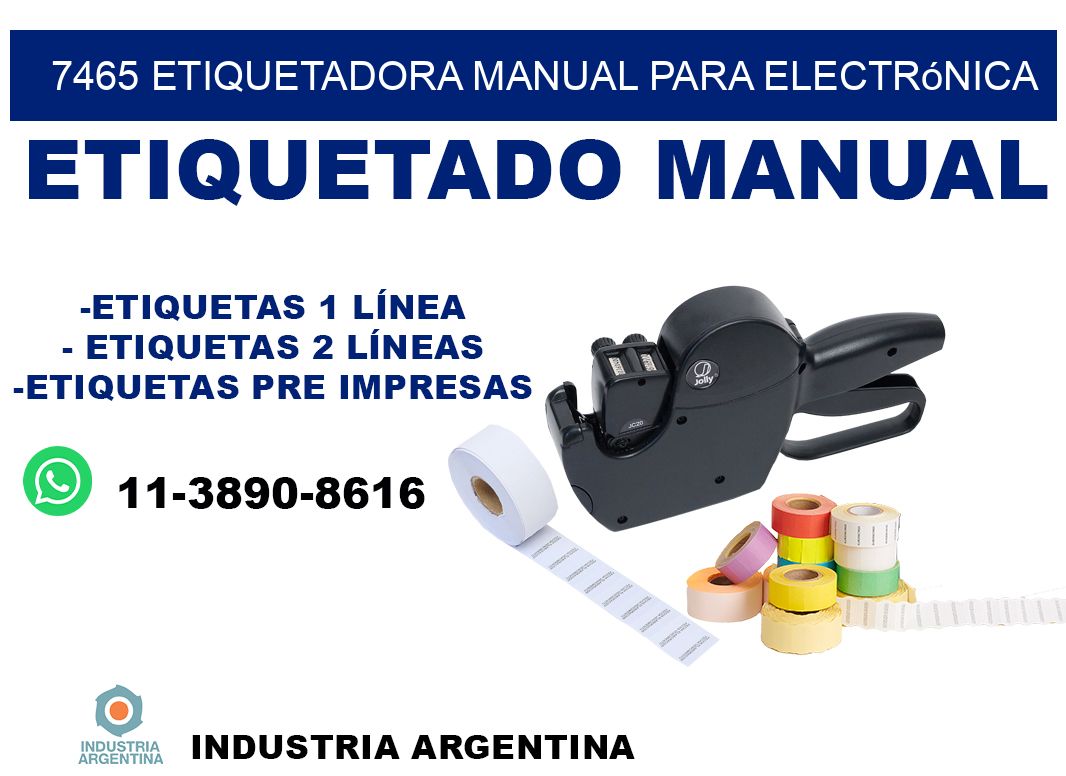 7465 etiquetadora manual para electrónica