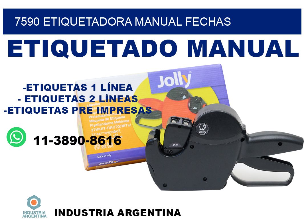 7590 etiquetadora manual fechas