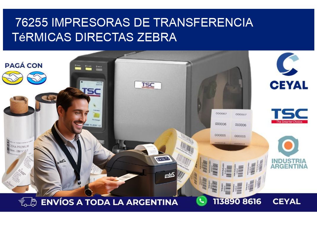 76255 impresoras de Transferencia  térmicas directas zebra