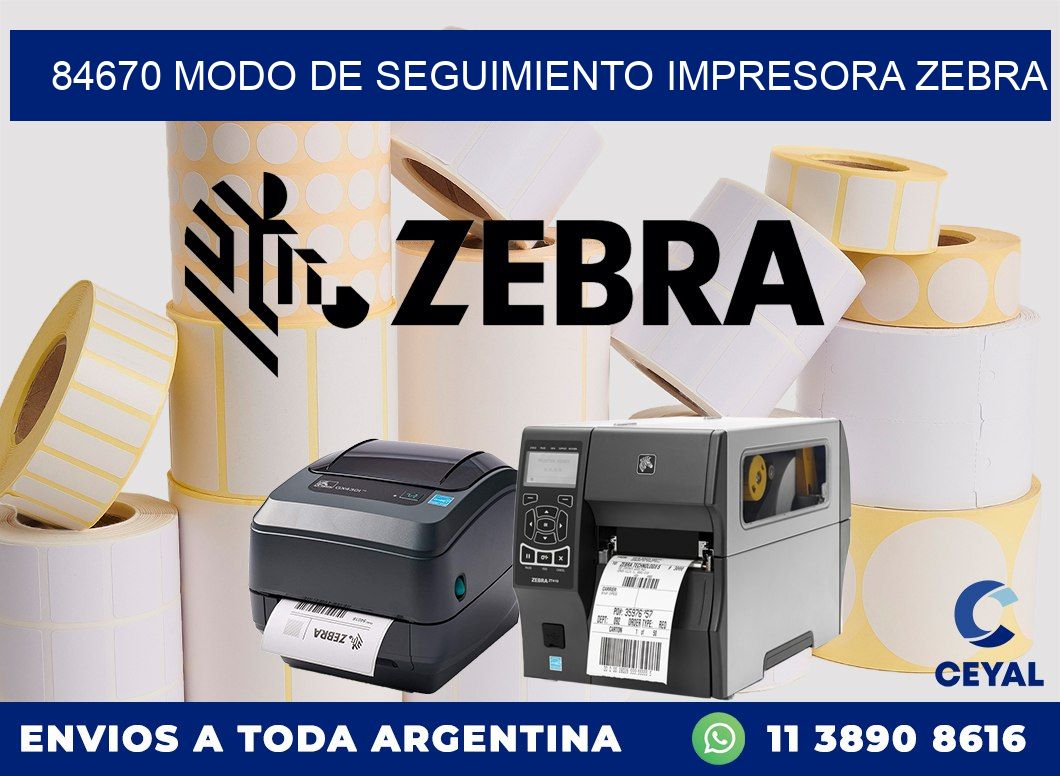84670 Modo de seguimiento impresora Zebra
