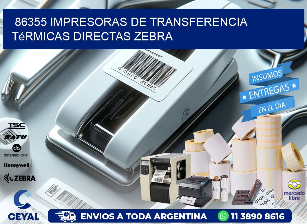 86355 impresoras de Transferencia térmicas directas zebra