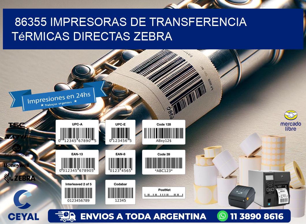 86355 impresoras de Transferencia térmicas directas zebra