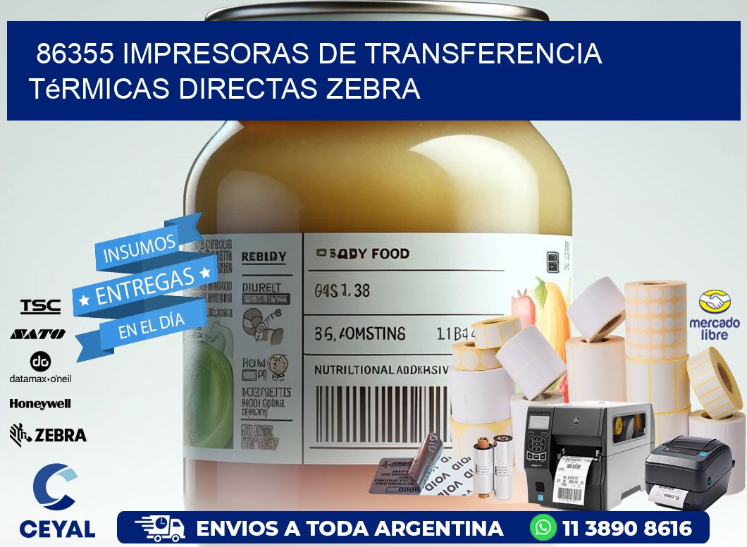 86355 impresoras de Transferencia térmicas directas zebra