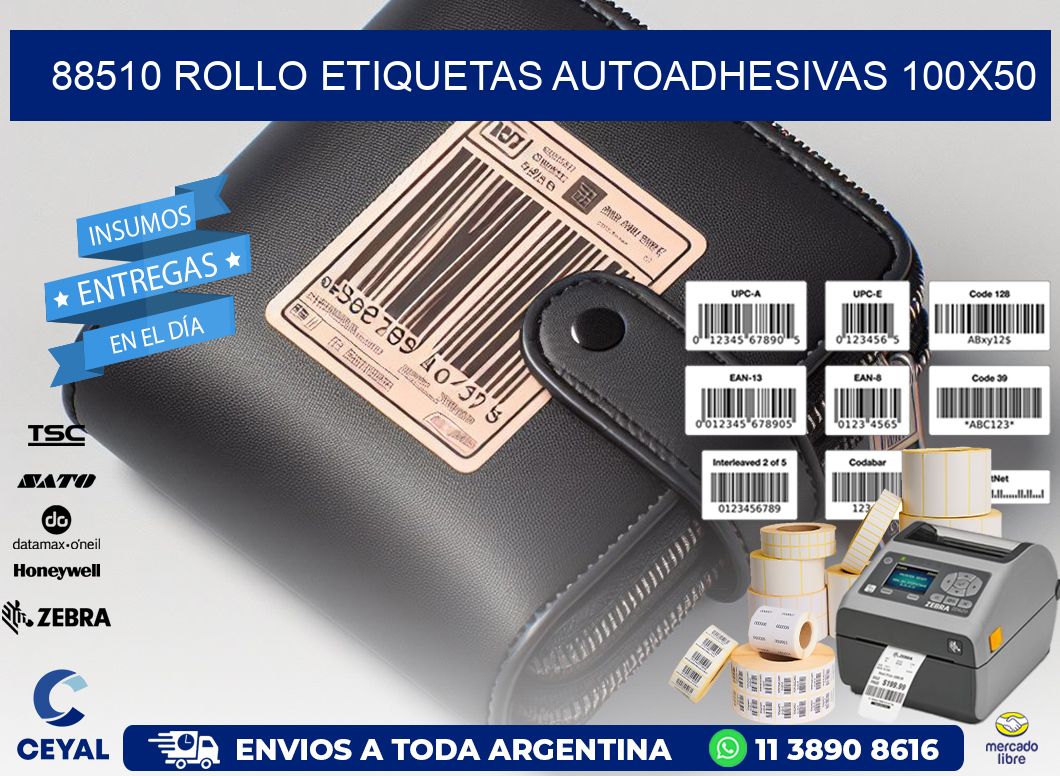 88510 Rollo Etiquetas autoadhesivas 100x50