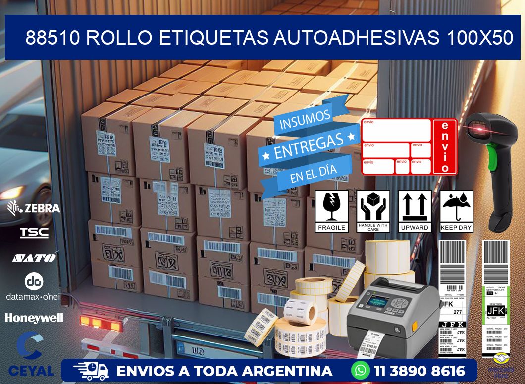 88510 Rollo Etiquetas autoadhesivas 100x50