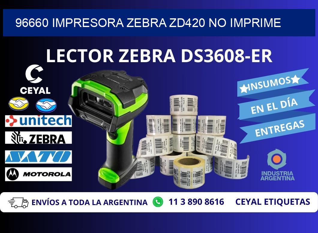 96660 Impresora Zebra ZD420 no imprime