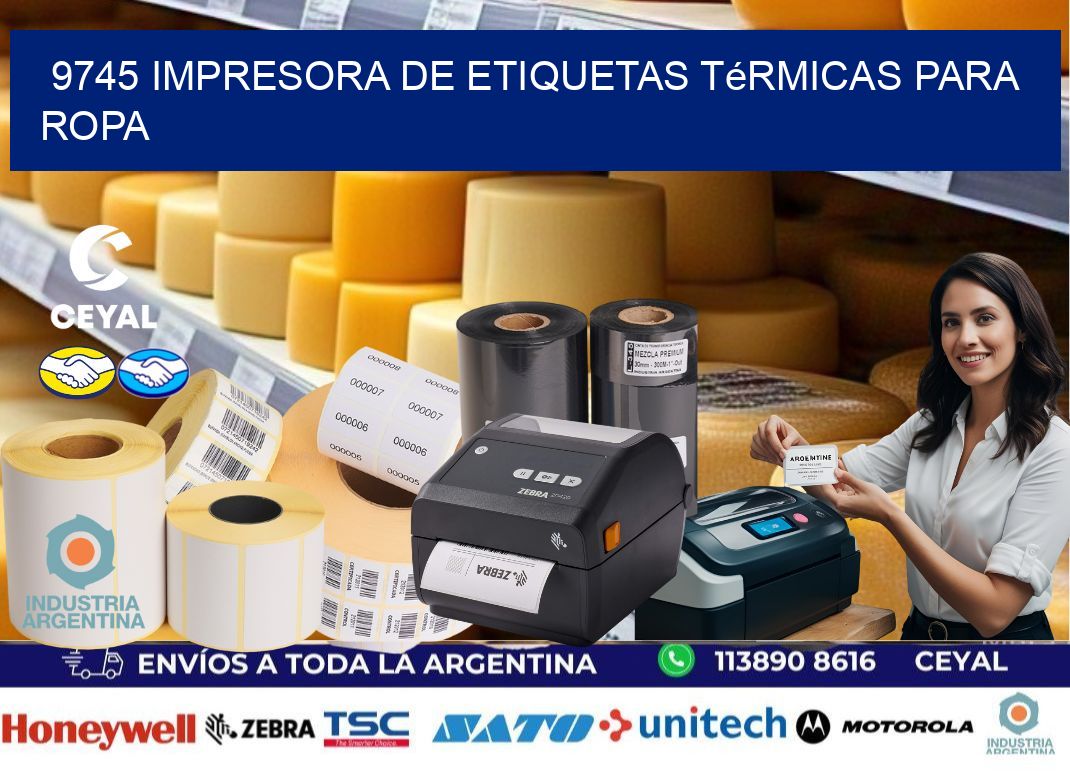 9745 impresora de etiquetas térmicas para ropa