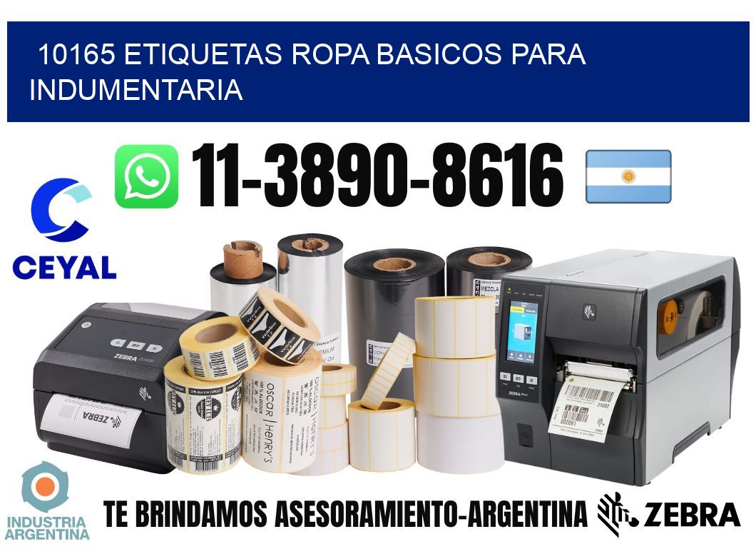 10165 Etiquetas ropa basicos para indumentaria