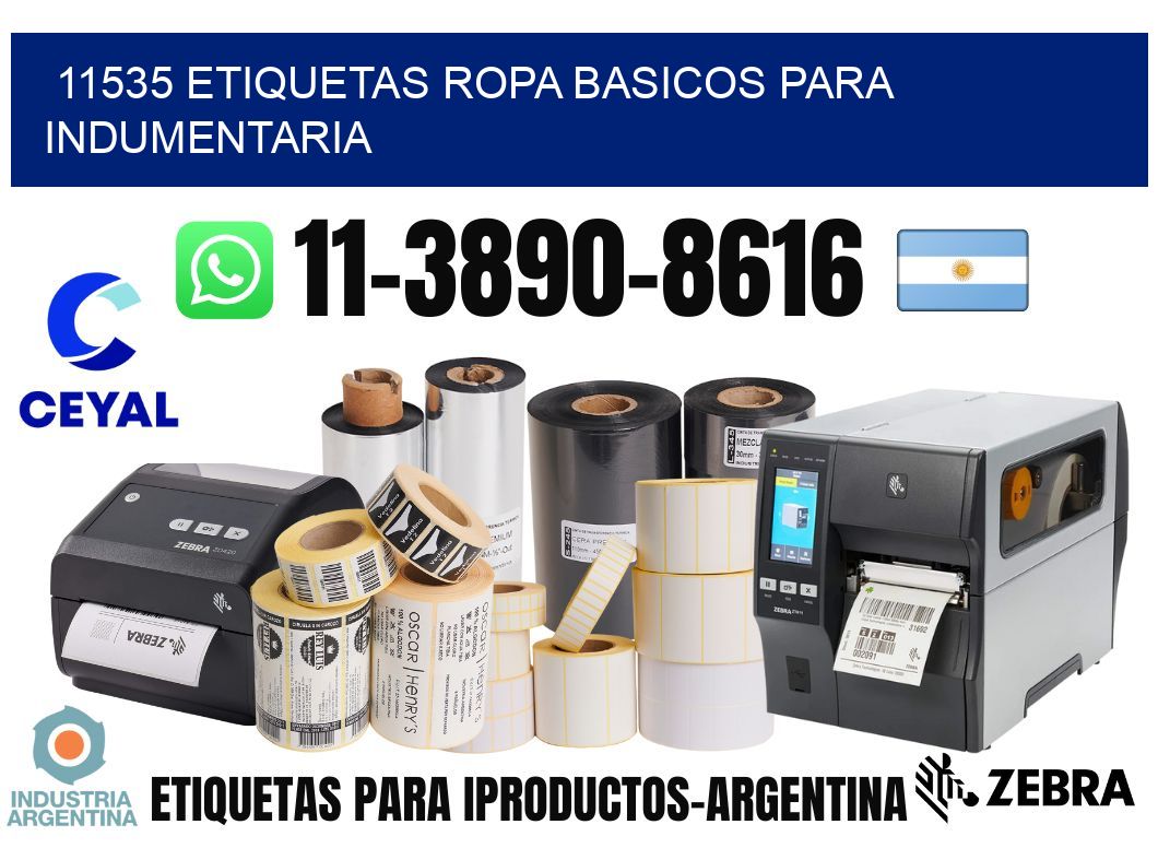 11535 Etiquetas ropa basicos para indumentaria