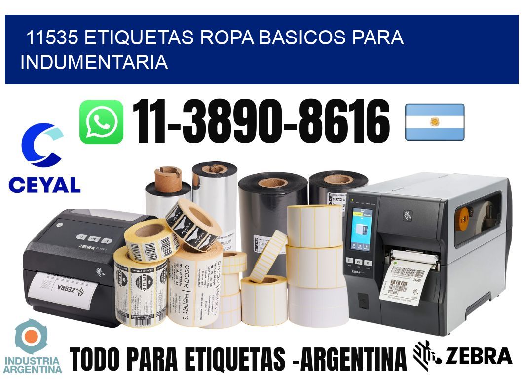 11535 Etiquetas ropa basicos para indumentaria