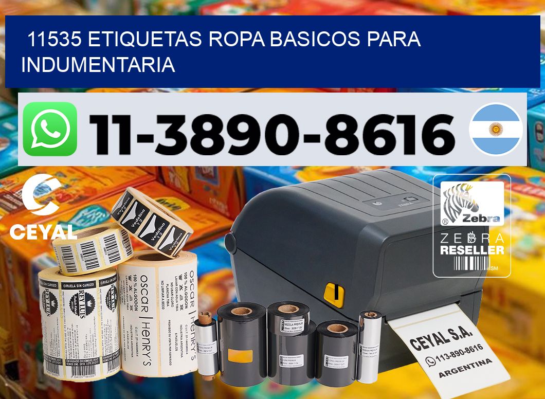 11535 Etiquetas ropa basicos para indumentaria