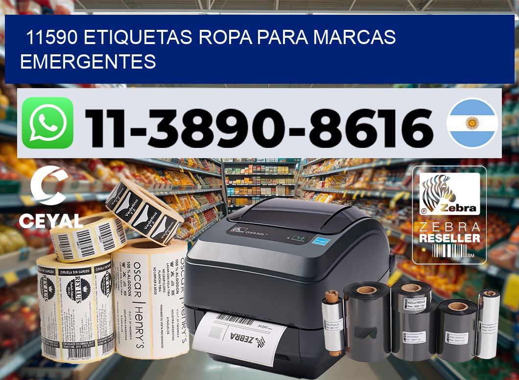 11590 Etiquetas ropa para marcas emergentes