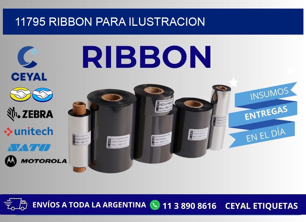 11795 ribbon para ilustracion