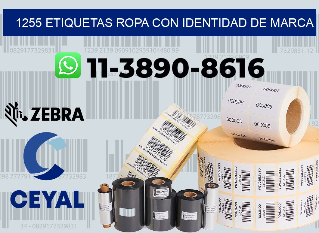 1255 Etiquetas ropa con identidad de marca