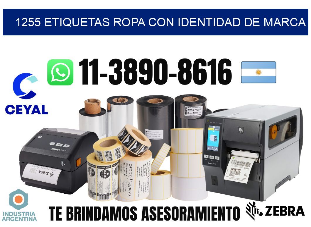 1255 Etiquetas ropa con identidad de marca